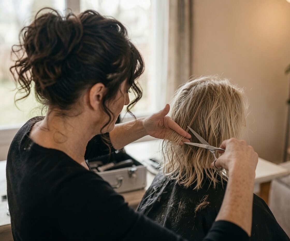 Catherine Vauge, coiffeuse à domicile